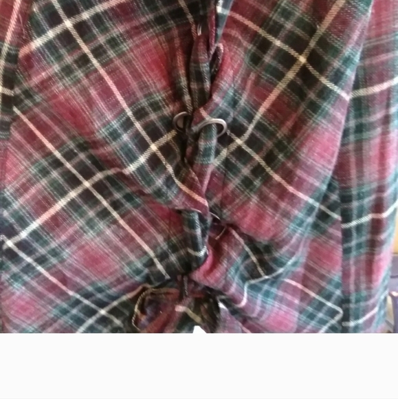 Weekend | Plaid Tunic/ Lace-up sides "NWT" - Picture 3 of 6